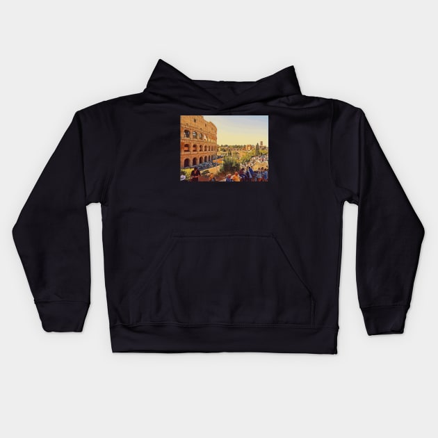 Coliseum Kids Hoodie by cosefeco